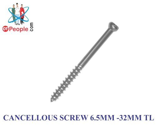 Cancellous Screw 6.5mm-32mm Tl